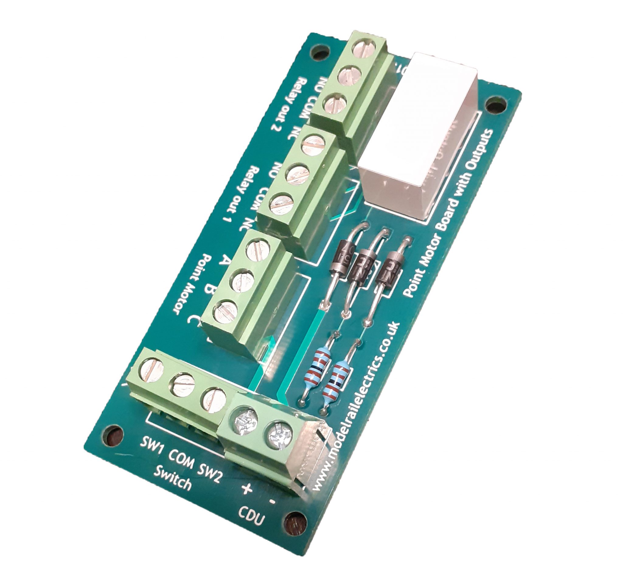 Point Motor Board with 2 Latching Outputs – Model Rail Electrics