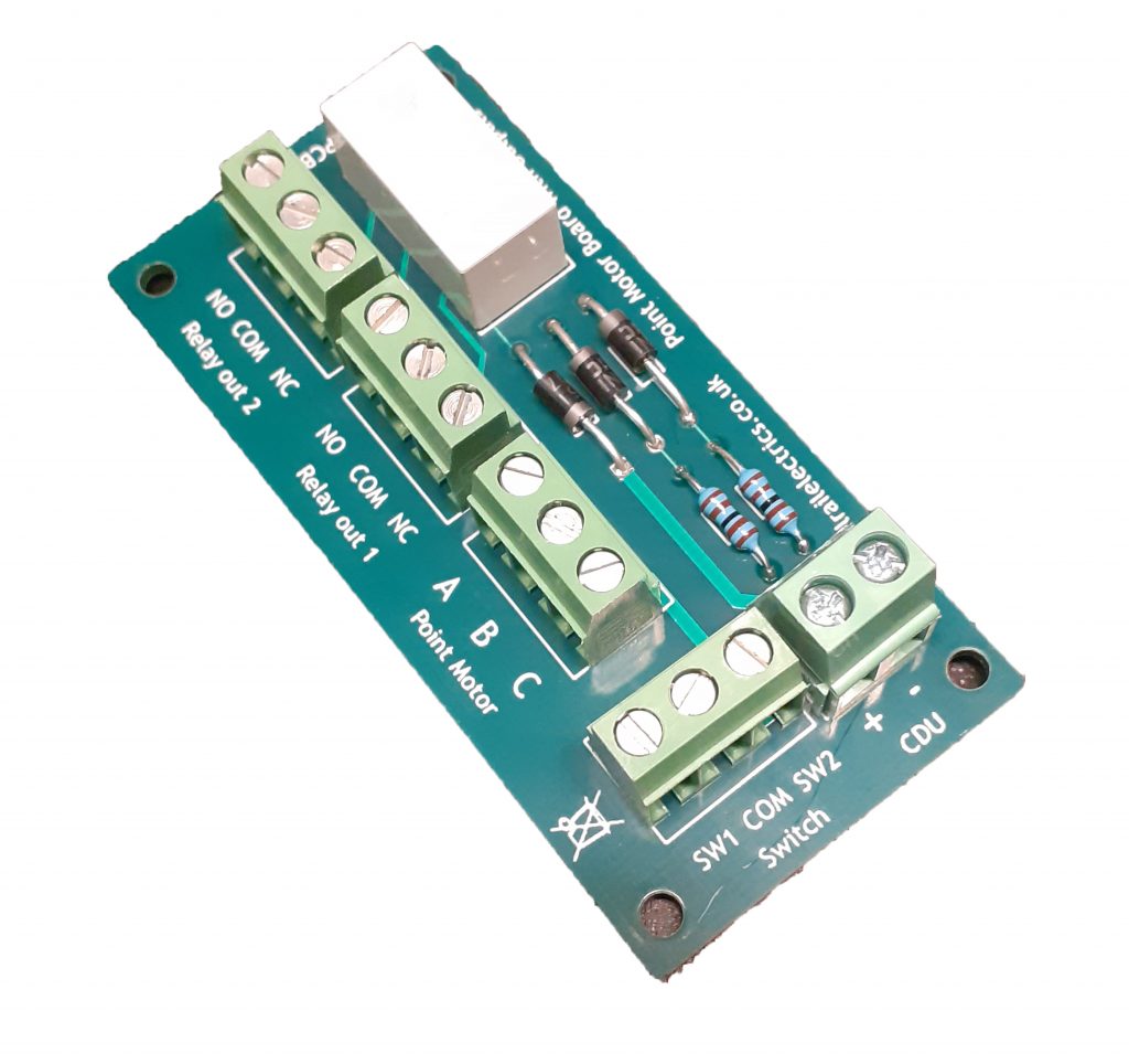 Point Motor Board with 2 Latching Outputs – Model Rail Electrics