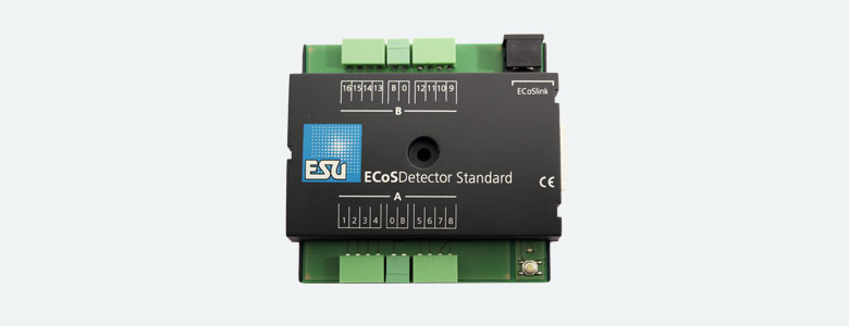 ECosDetector Standard, for 3 Rail Operation, with 16 Digital Inputs