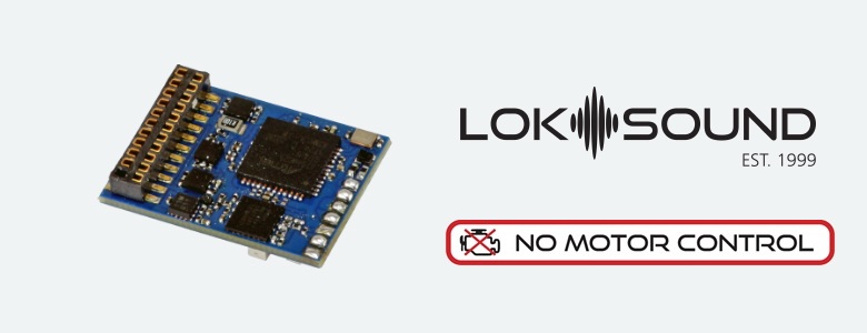 LokSound 5 Fx, DCC/MM/SX/M4, Blank Decoder, 8 Pin ,NEM652, with 11mmx15mm Speaker